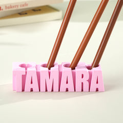 Personalised 3D Print Name Pen Holder | Office & Desk Organiser for Kids