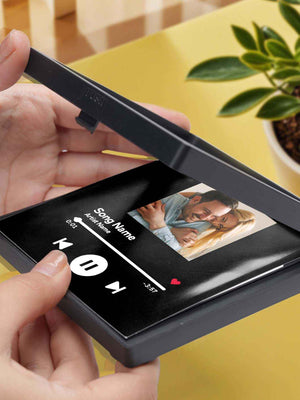 Personalized Photo Music Fridge Magnet for Unique Home Decor