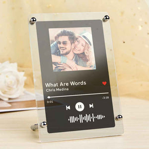 Music Photo Frame Scannable Music Fashion Plaque Home Decor Gift For Mom