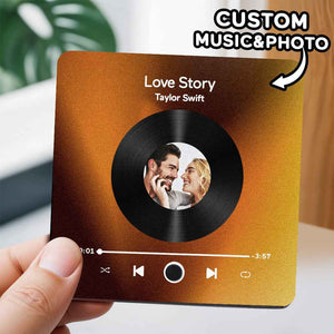 Custom Photo Music Fridge Magnet Can Play Songs Gifts for Her