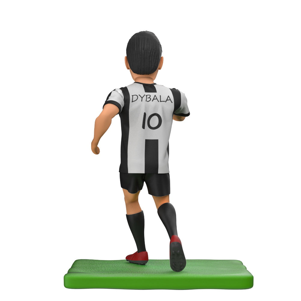 Side profile of personalised Argentina Dybala bobblehead highlighting customised head and hairstyle on polymer clay figure