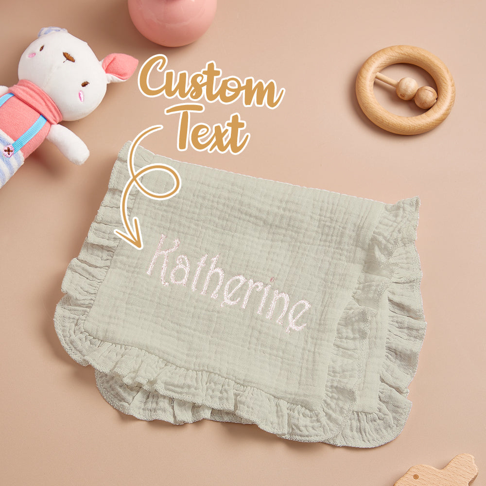 Towel laid out to demonstrate size and coverage after bath time.