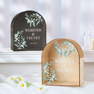 Personalized Wedding Card Box Arch Wedding Memory Box Wedding Gift for Couple