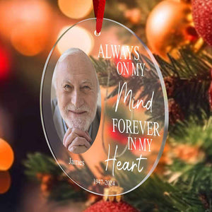 Personalized Christmas Memorial Ornaments with Photo Christmas Ornament for Memorial Gift