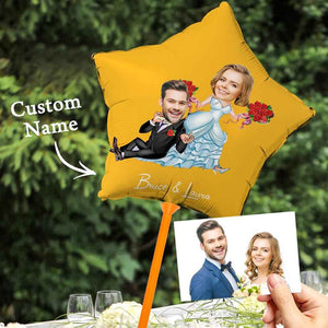 Personalized Face Balloons for Party Engagement Wedding Anniversary Decorations