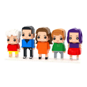 Custom Full-Body Brick Figures of 5 People Personalized Anniversary Gift Birthday Gift