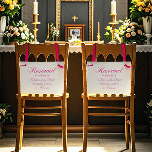 Personalized Memorial Seat Sign with Text Memorial Wedding Gift for Family Friend