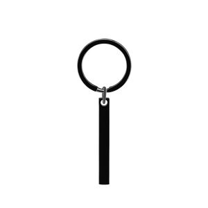 Personalized 3D Bar Keychain Engraved Music Code Key Chain