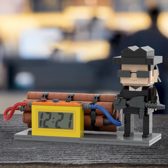 Personalised Lego-Style Figure Clock | Custom Gift for Him | Home Decor