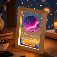 Custom Star Map Night Light Acrylic Lamp with Date Text and Wooden Base Home Decor for Valentine’s Day Anniversary Gift for Couples