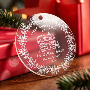 Personalised First Home Christmas Ornament Christmas Decorations New Home Gift