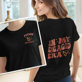 Personalized In My Engaged Era Bachelorette T Shirt with Name Wedding Bridal Shower Engagement Gift for Her