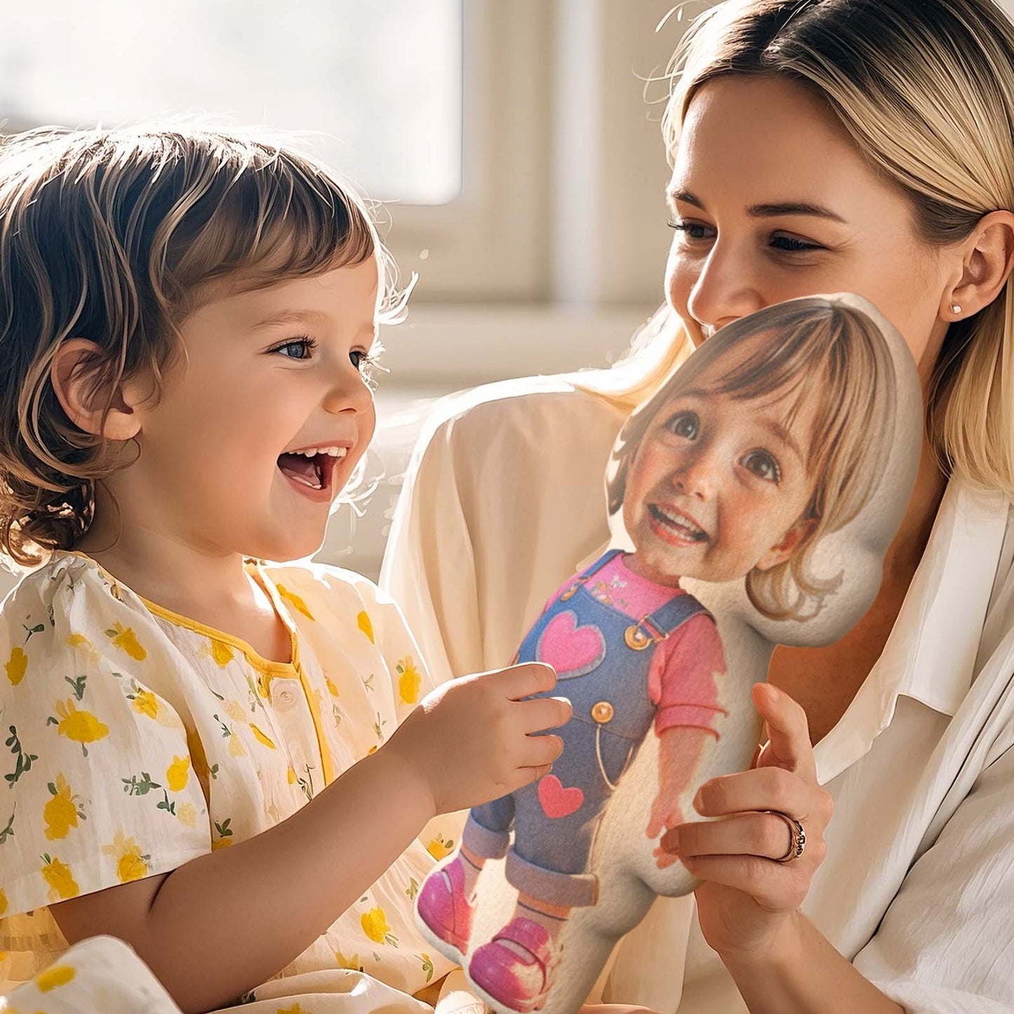 Assorted cute body templates for the Personalised Head Recording Soothing Doll — choose styles for siblings, memorial gifts or new baby presents