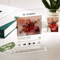 Scannable Custom Ornament Code Photo Engraved Music Gifts