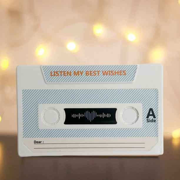 Vintage Recordable Cassette Phonograph Music Box Birthday Card Wish Christmas Gift Anniversary Birthday Gift For Bestie