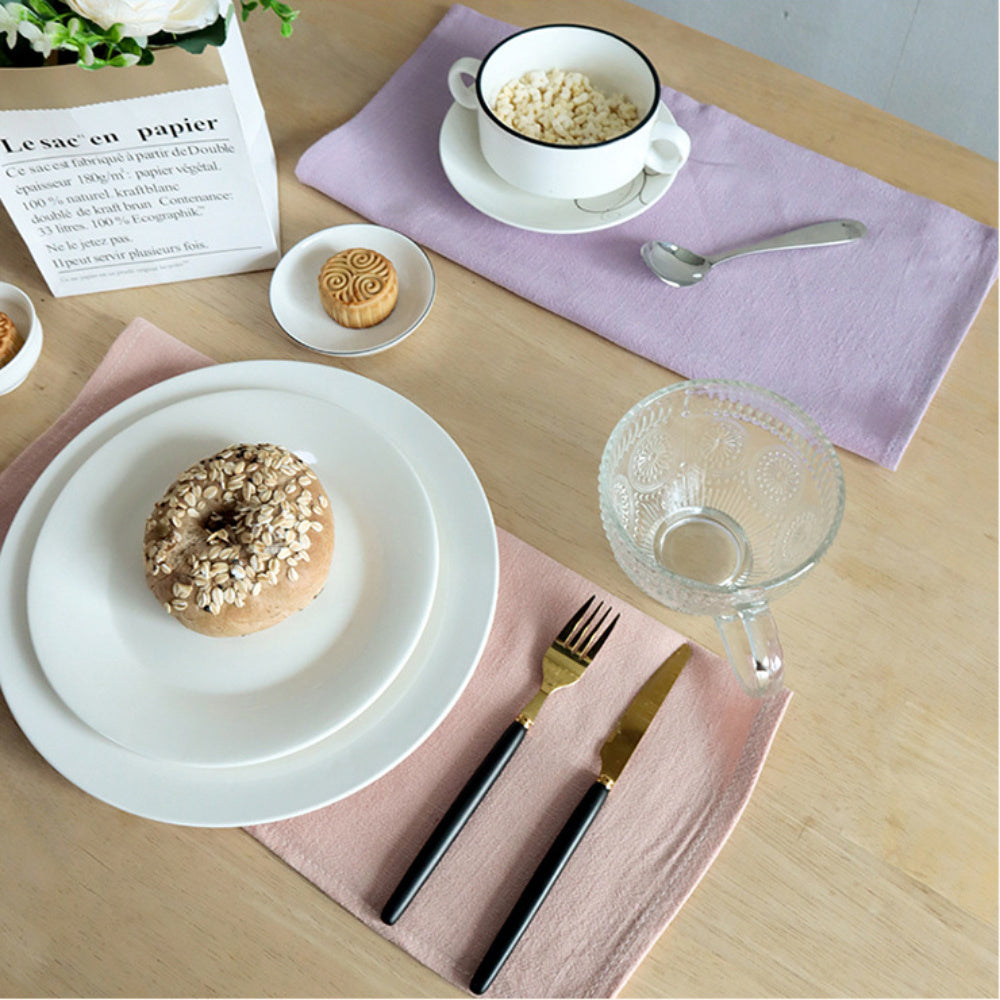 Personalised Linen Wedding Tea Towel & Napkin Set - 40cm x 40cm Cotton