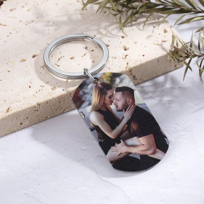 Personalised Drive Safe Keychain with Photo & Name | Wedding Gift for Boyfriend
