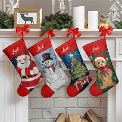 Personalized Christmas Stockings Custom Name Christmas Stocking