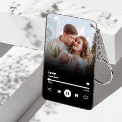 Personalised Music Plaque with Photo - Custom Song & Picture Acrylic Gift