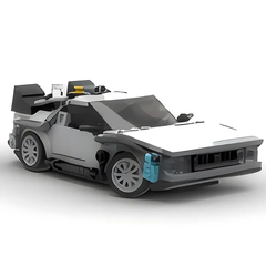 Back to the Future Time Machine DeLorean (MOC58776) | Creative Building Blocks | Brick Figures Gift