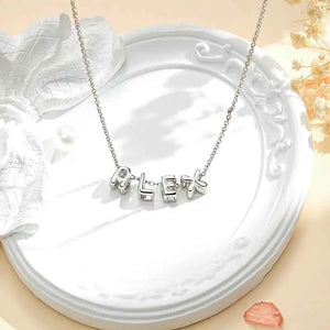 Personalized 3D Bubble Letters Name Necklace Fantastic Gift for All Your Loved Ones