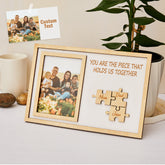 Personalised Mother's Day Puzzle Photo Frame - Custom Engraved Wooden Keepsake