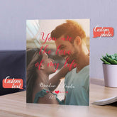 Personalised Acrylic Photo Frame - Custom Anniversary Dating Gift