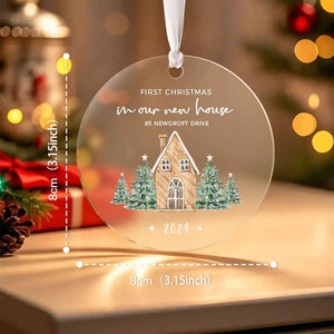 Personalised New Home Ornament First Home Christmas Ornament for Housewarming Gift