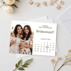 Personalized Bridesmaid Proposal Card Will You Be My Bridesmaid Wedding Date Card