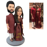 Personalised 2 Person Custom Bobbleheads - Unique Couple Gift