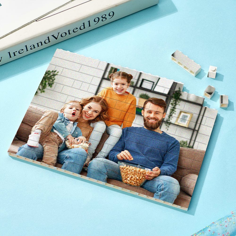 Personalised Brick Photo Block - Square Wedding Gift Building Block