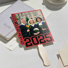 Personalized Graduation Handheld Photo Fan Graduation Party Gift for Class of 2025 Graduates
