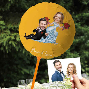 Personalized Face Balloons for Party Engagement Wedding Anniversary Decorations