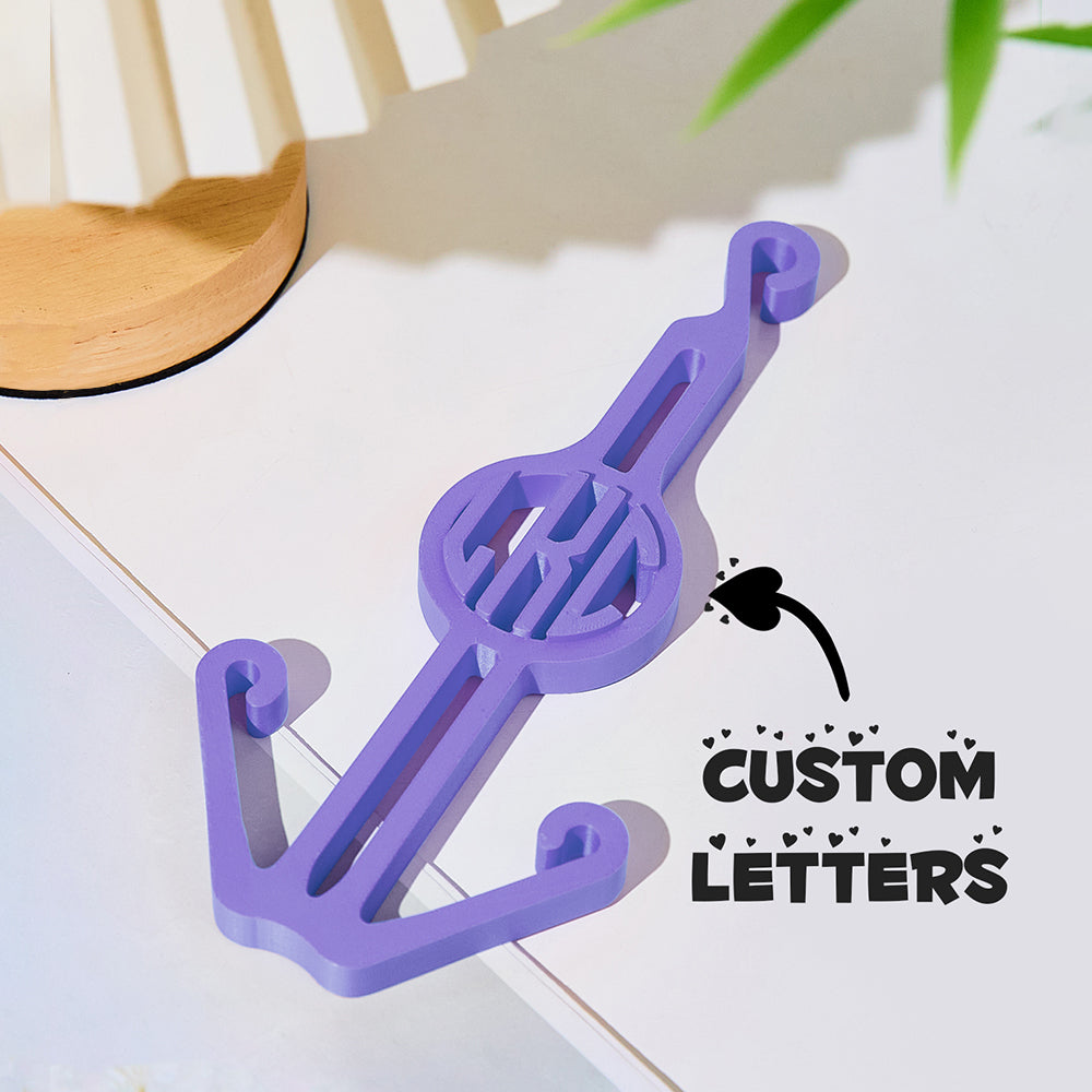 Personalised Monogram Shoe Hanger - Custom Shoe Organiser for Men & Women
