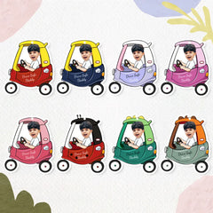 Personalised Drive Safe Car Air Freshener | Custom Felt Mirror Hanging | Gift for Dad