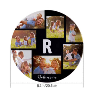 Custom Printed Ceramic Plate Photo Dinner Plates Souvenir For Family