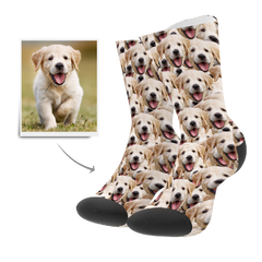 Custom Pet Photo Socks With Face
