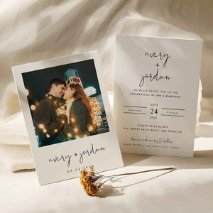 Personalized Wedding Invitation Card Photo Wedding Invitation