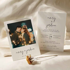 Personalized Wedding Invitation Card Photo Wedding Invitation
