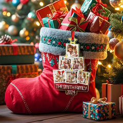 Personalized Photo Christmas Tree Ornament Custom Ornament Christmas Gift for Family