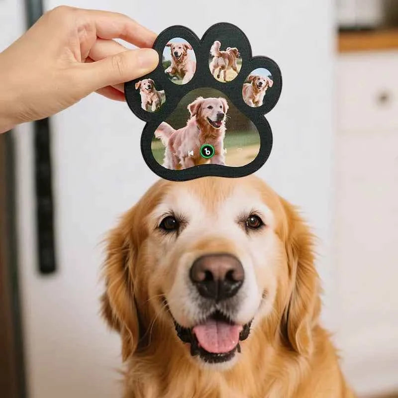 FridgeBeats Framed 4.0 Custom Music Fridge Magnet Personalized Paw Print Song Magnets That Can Play Music Anniversary Gifts Memorial Gifts