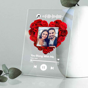 Custom Rose Plauqe Personalized Night Light Romantic & Sentimental Birthday Gifts For Boyfriend