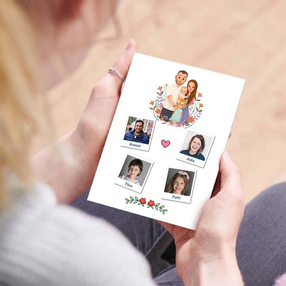 Personalised My Family Photo Plaque - Customised Family Gift with Names