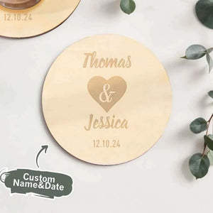 Personalized Coaster Wedding Party Favors