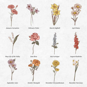 Custom Name & Text Birth Flower Wooden Money Box - Personalized Storage