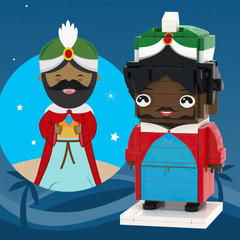 Custom LEGO-Style Figure - Personalised Brick Figure Portrait Gift