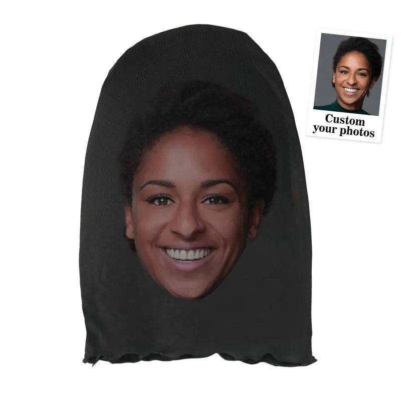 Alternate angle view of the personalised 3D spoof face mask