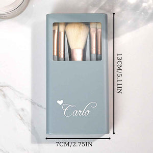 Personalized Engraved Makeup Brush Set – Customizable Beauty Essentials for Flawless Application