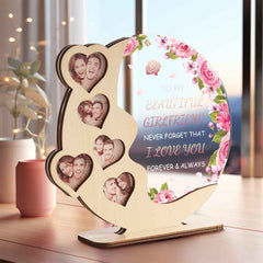 Custom Wood Acrylic Plaque Personalized Moon Wooden Plaque For Favorite People