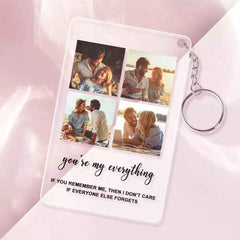 Personalized Photo Keychain/Plaque Custom with Four Photos Best Gifts For Love